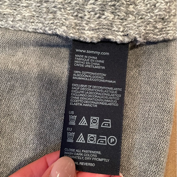 Tommy Hilfiger Grey Cardigan - size medium - Picture 7 of 9